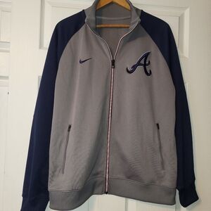 Nike X Atlanta Braves Track Jacket Men's Size‎ Large